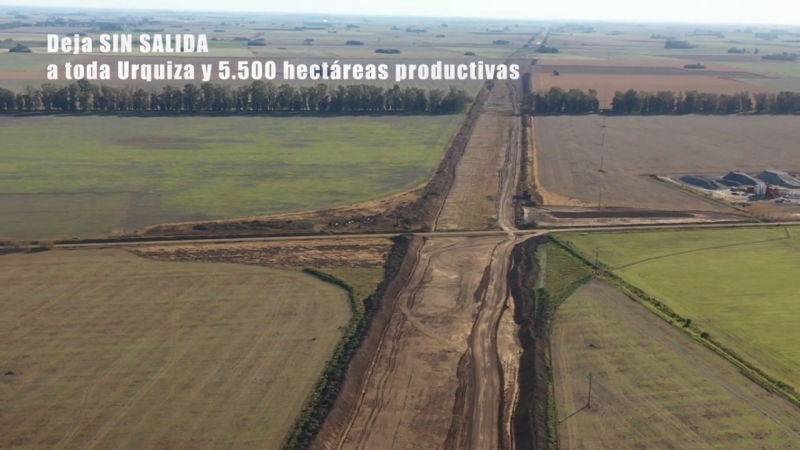 La autopista no tiene bajada en Urquiza y dejar 5 mil hectreas aisladas