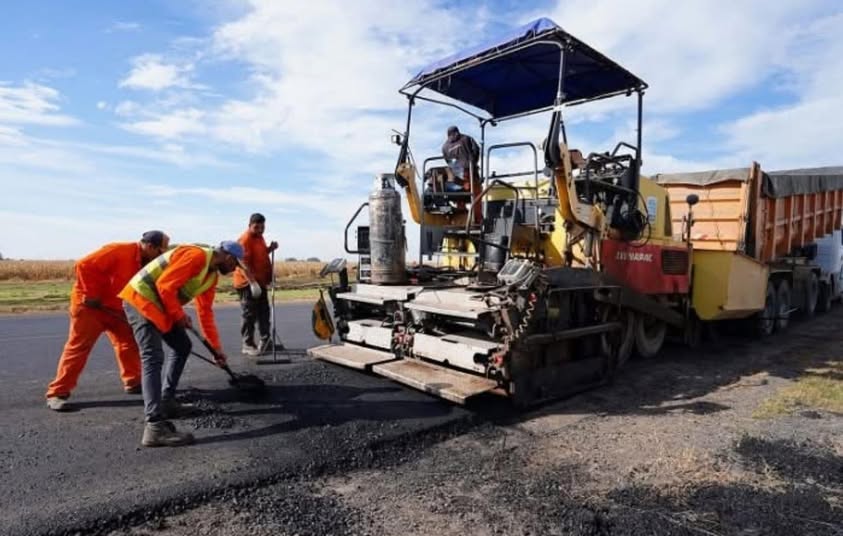 Avanza la repavimentación en la Ruta Provincial 32
