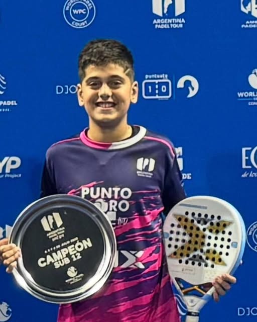 Vitto Benvenutto se consagró tricampeón del Argentina Padel Tour