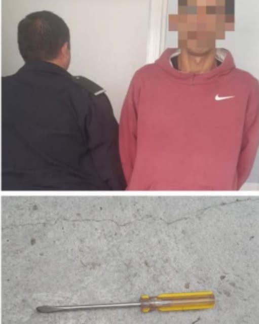 Aprehendido por amenazar a su ex pareja con un arma blanca