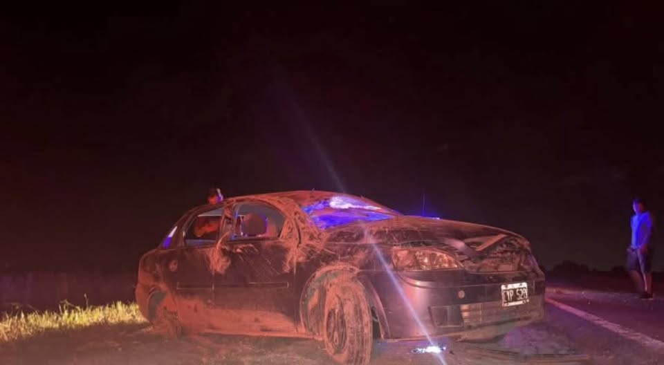 Accidente en Ruta 8: un hombre herido fue llevado al Hospital San José