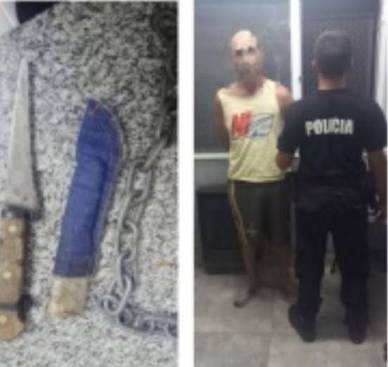 Detuvieron a un hombre tras amenazar  a familiares y policías