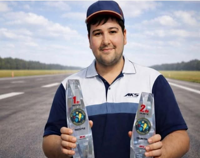 El pergaminense Federico Cereseto hizo historia: campeón del mundo en aeromodelismo