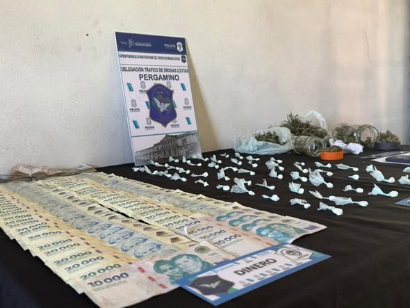 Golpe al narcomenudeo en Pergamino: operativos, droga y más de $2 millones incautados