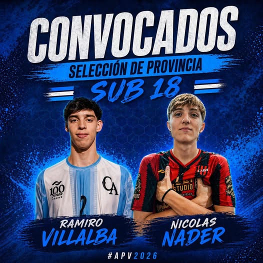 Pergaminenses en la Selección Bonaerense Sub 18: Villalba y Nader fueron convocados