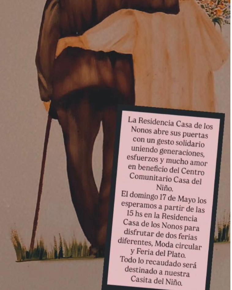 La Residencia Casa de los Nonos realizará una feria solidaria en Acevedo a beneficio de Casa del Niño