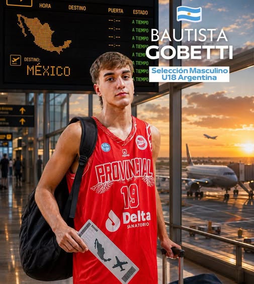 Gobetti, a la Selección: el pergaminense disputará la AmeriCup U18 en México