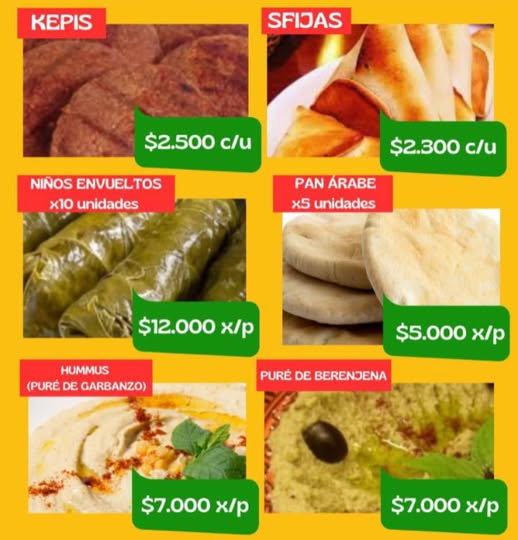 La Parroquia San Jorge  realizará una venta de  comida árabe casera