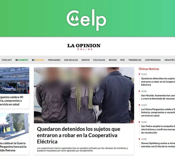 a Justicia de Pergamino convirtió en detenciones las aprehensiones de dos hombres que fueron sorprendidos en flagrancia mientras sustraían equipamiento del predio de la Cooperativa Eléctrica de Pergamino.