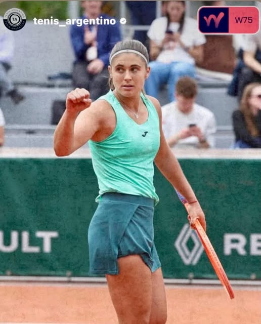 Julia Riera arrasó en Francia y se metió en los cuartos de final del W75 de Blois