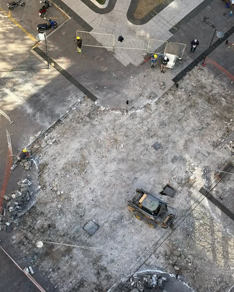 Tras la polémica, comenzó la refacción de la peatonal San Nicolás