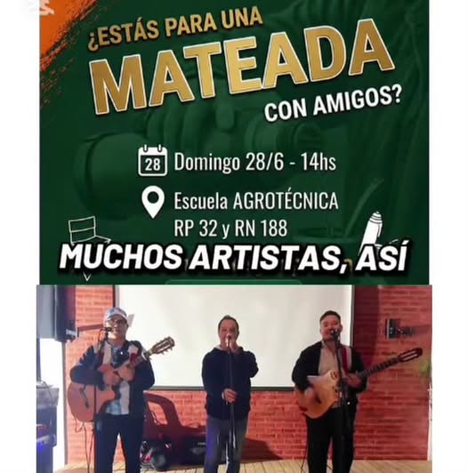 Mate, música y solidaridad: una propuesta para ayudar a los egresados de la Agrotécnica