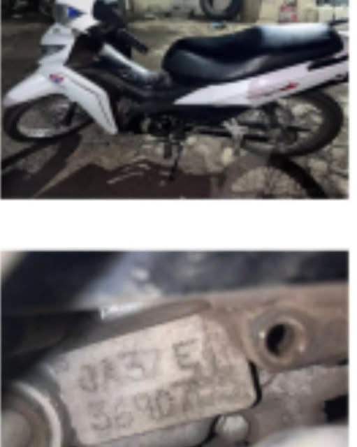 Detuvieron a un motociclista por circular con una moto que tenía la numeración del motor adulterada