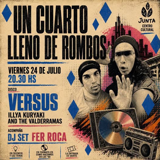 'Un cuarto lleno de rombos' invita a redescubrir un clásico de Illya Kuryaki en Junta Centro Cultural.